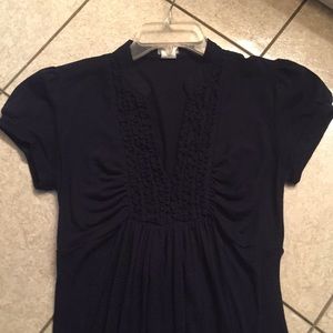 Navy maternity top